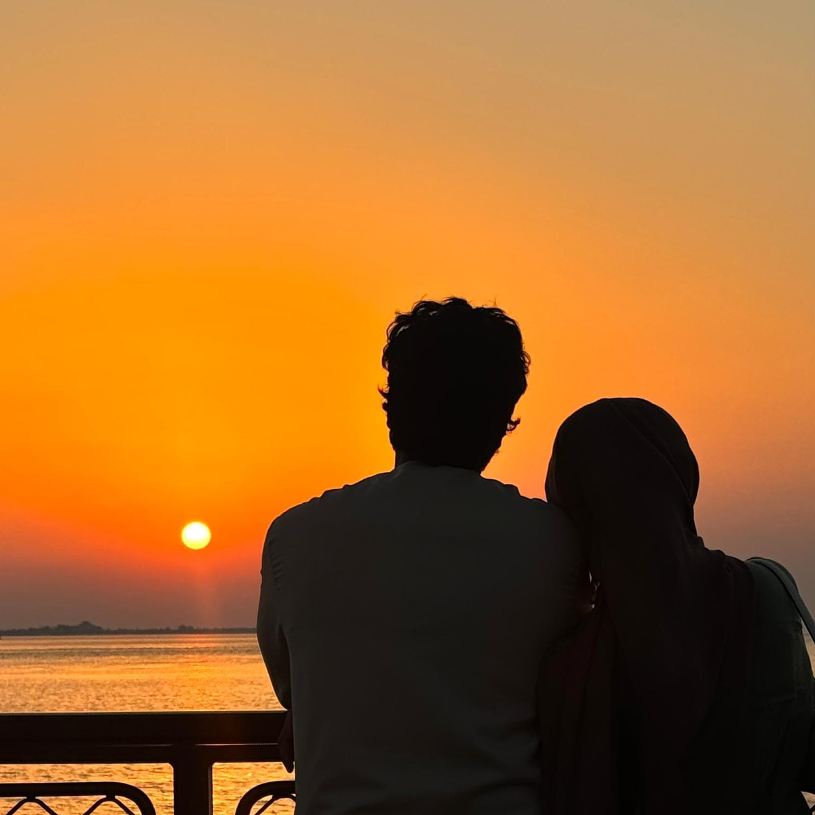 Atif with his wife