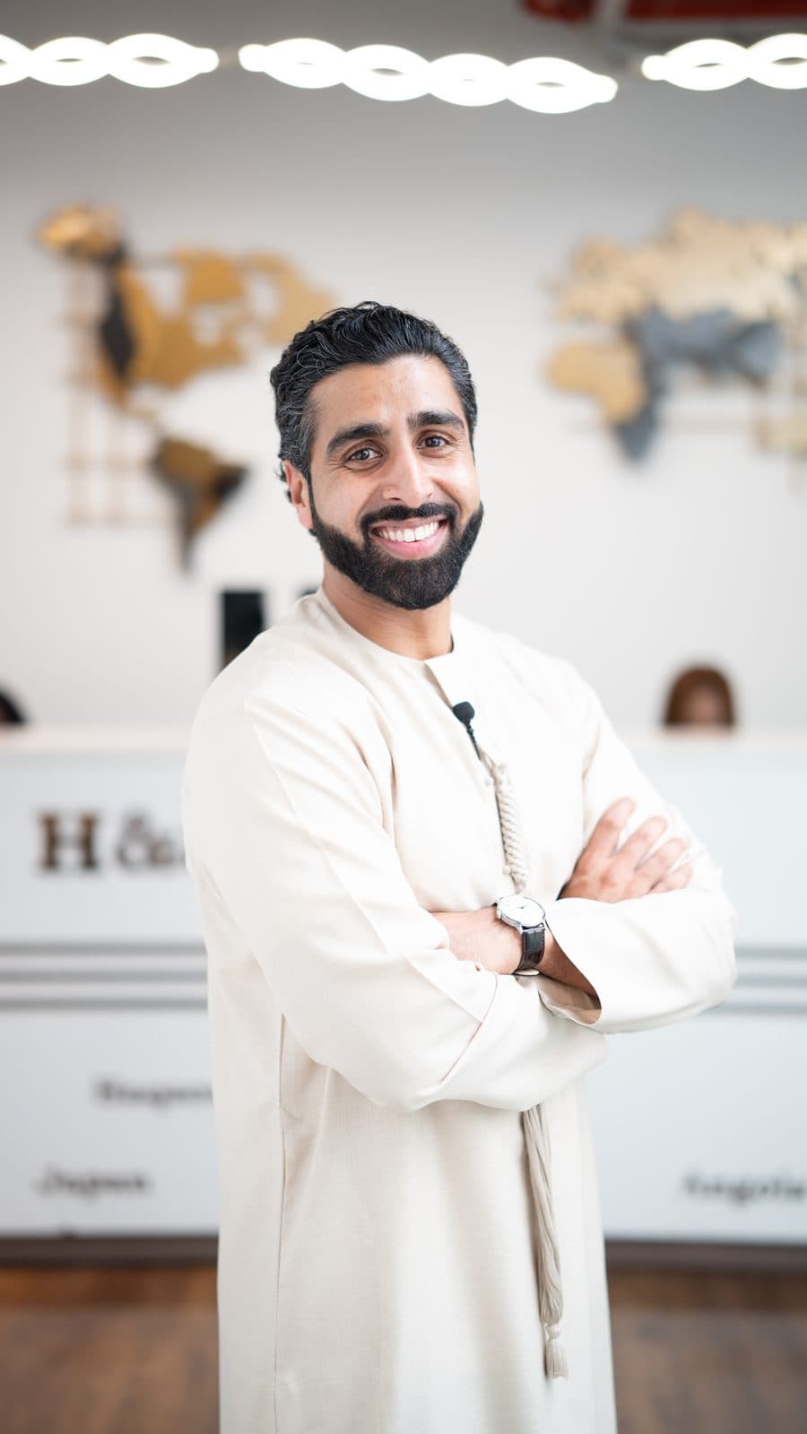 Atif at the H&S Real Estate office